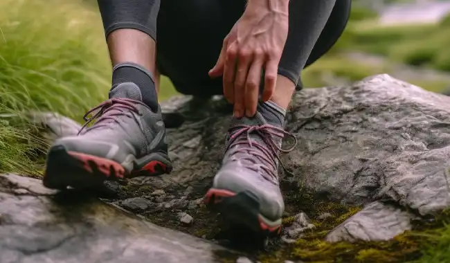 When should you stretch your foot for post-hike plantar fasciitis, before or after icing